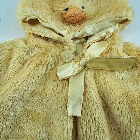 Gund Baby Quakzie Duck Costume Yellow Sherpa Plush With Rattle 3-12 Months - Picture 3 of 11